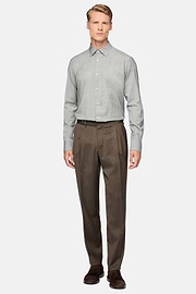 Regular Fit Wollen Overhemd, Grey, hi-res