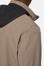 Field Jacket In Tessuto Tecnico Riciclato B Tech, Taupe, hi-res