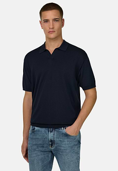 Polo Di Maglia In Cotone Seta
