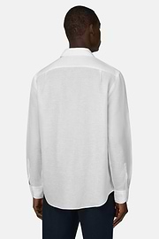 Camisa De Tencel Lino Regular Fit, Blanco, thumb, 3
