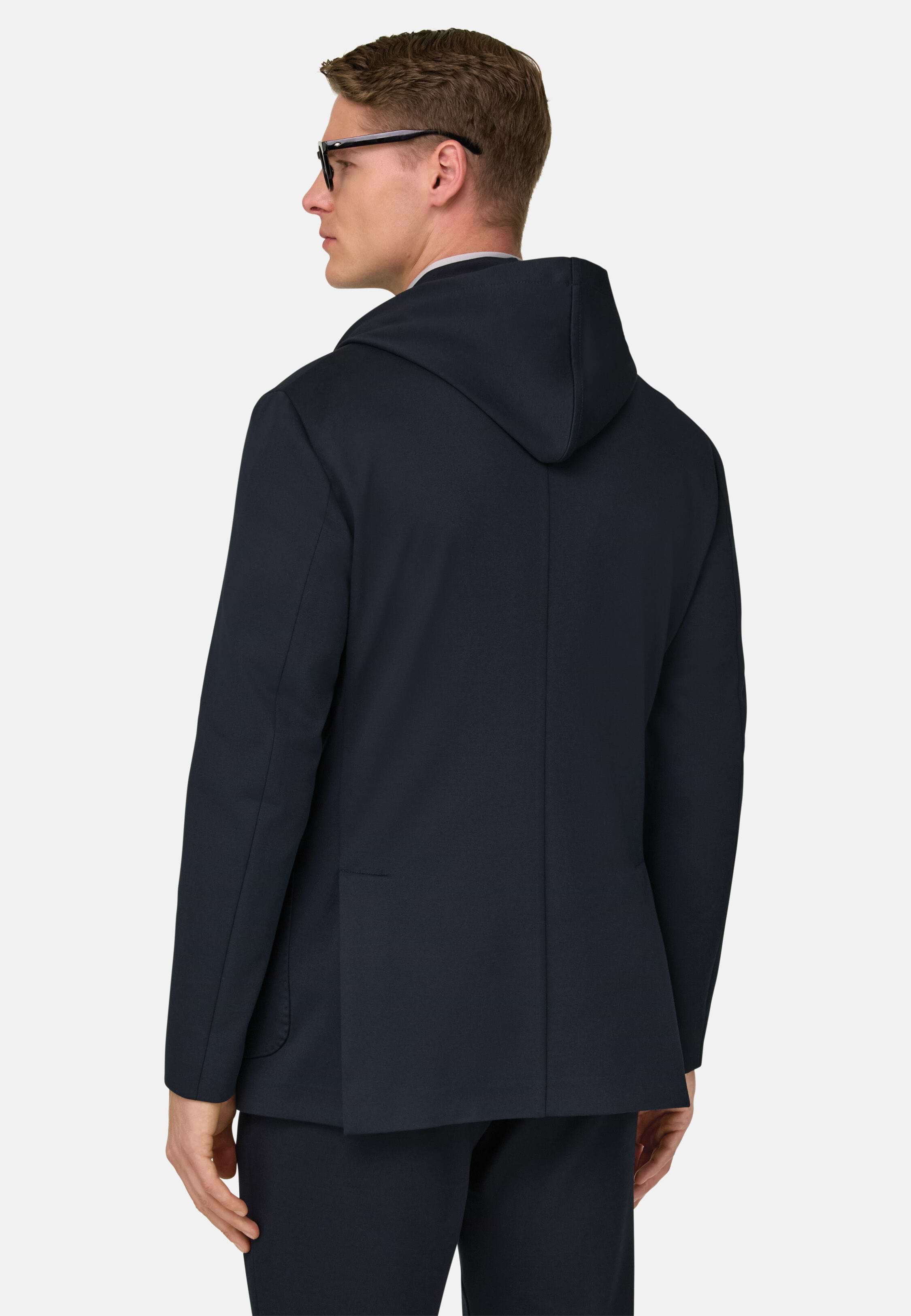Men's Madison Sweatshirt Jacket in a Stretch Cotton Blend | Boggi