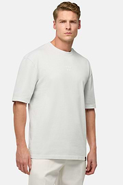 T-Shirt In Jersey Di Cotone, Ghiaccio, hi-res