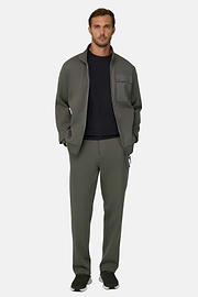 Jogginghose aus Mischgewebe Scuba B Tech, Militärgrün, thumb, 2