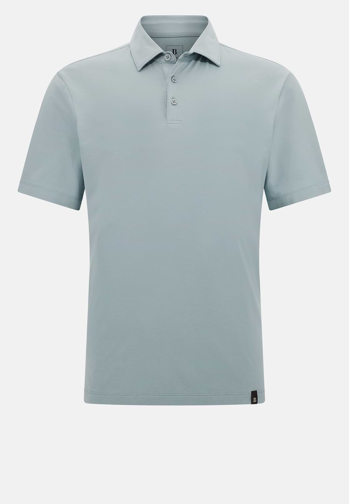 Polo Shirt In Stretch Supima Cotton, Light Green, hi-res