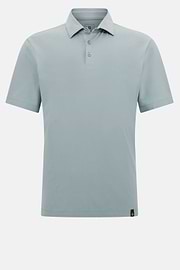 Polo Shirt In Stretch Supima Cotton, Light Green, hi-res