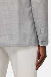 Giacca Camicia Link In Lana, Grigio, hi-res