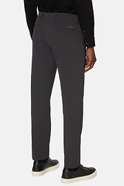 Pantaloni In Nylon Elasticizzato Performance BTech, Carbone, hi-res