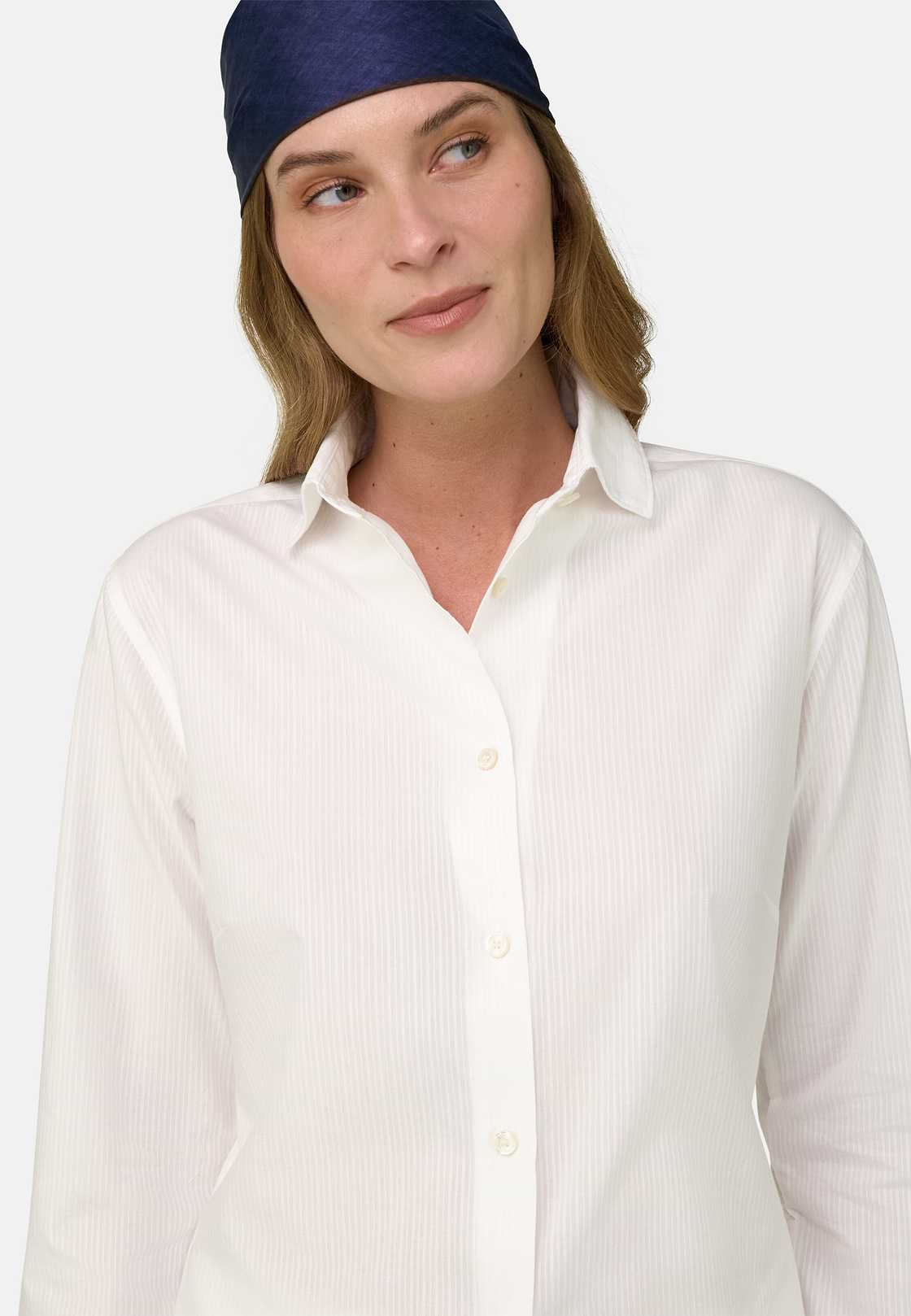 Camicia In Cotone Regular Fit, Bianco, hi-res, 4