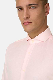 Hemd Aus Baumwolle Slim Fit, Rosa, thumb, 4