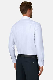 Shirt Checked Cotton Twill Regular Fit, Light Blue, thumb, 6
