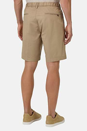 Stretch Cotton Bermuda Shorts, Taupe, hi-res