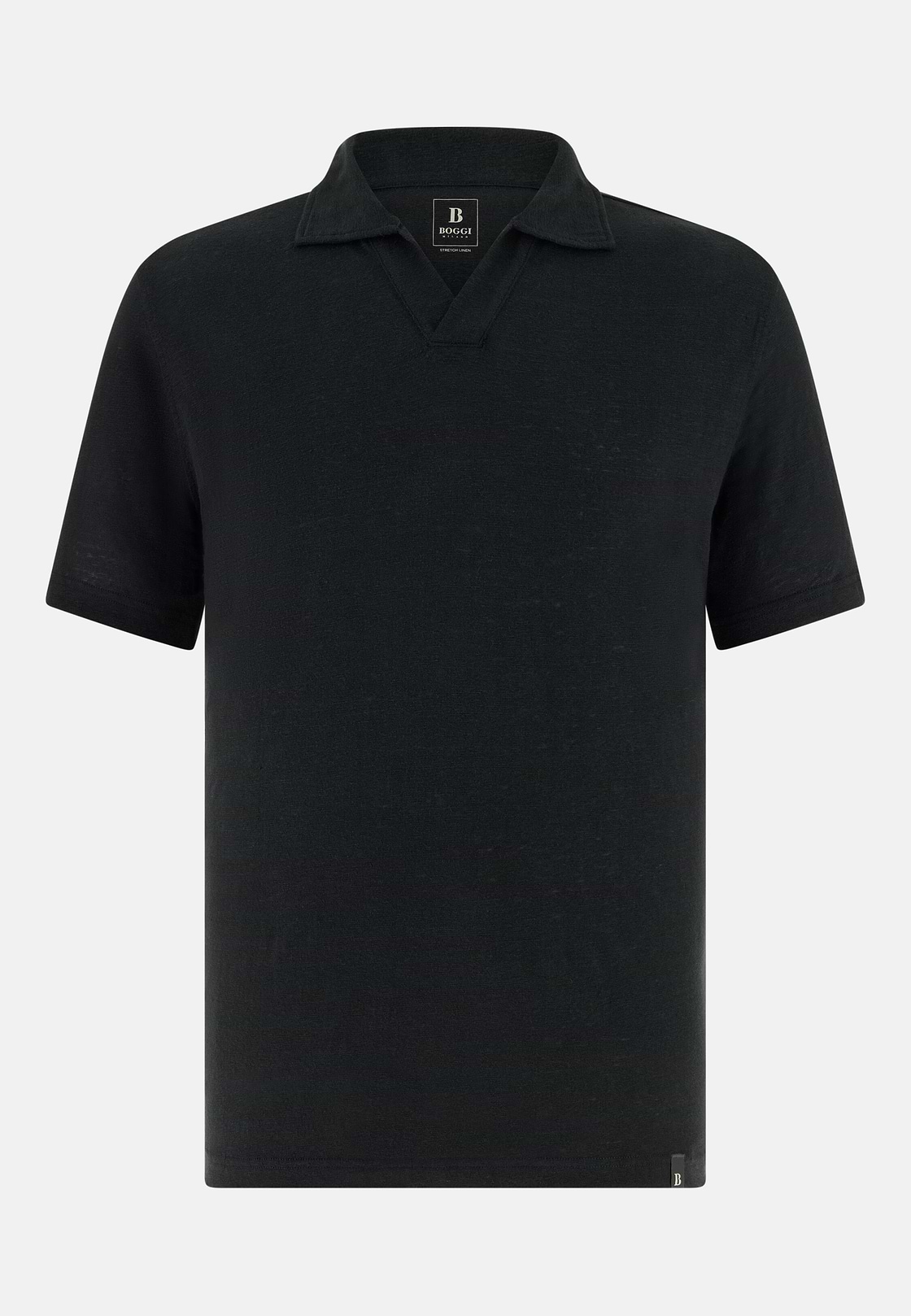 Polo En Jersey De Lin Extensible, Noir, hi-res, 5