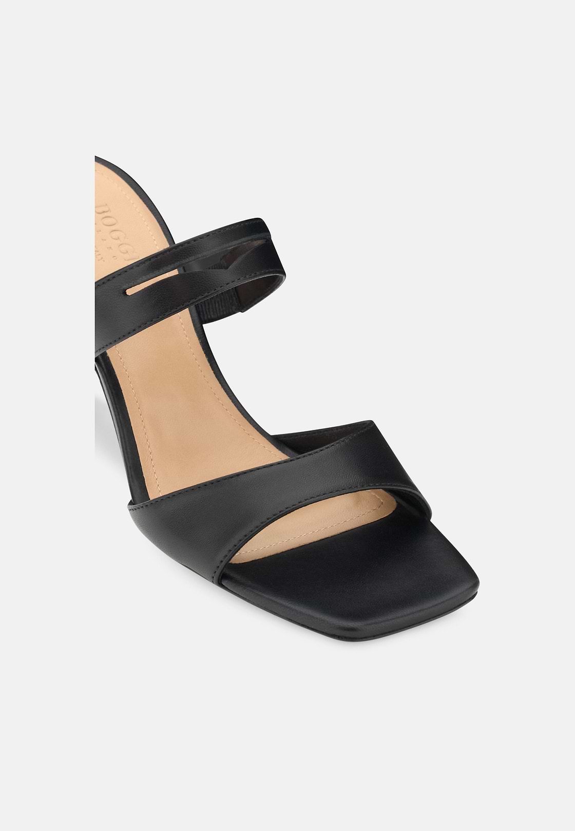 Leather Mules, Black, hi-res, 4