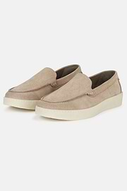 Mokassins Aus Veloursleder, Beige, hi-res