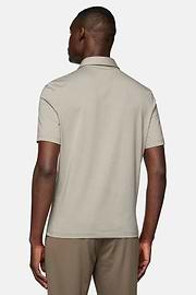 Polo En Coton Supima Extensible, Taupe, hi-res