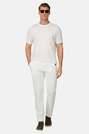 T-Shirt In Cotone, Bianco, thumb, 1