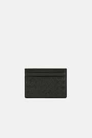 Leather Credit Card Holder, Black, hi-res