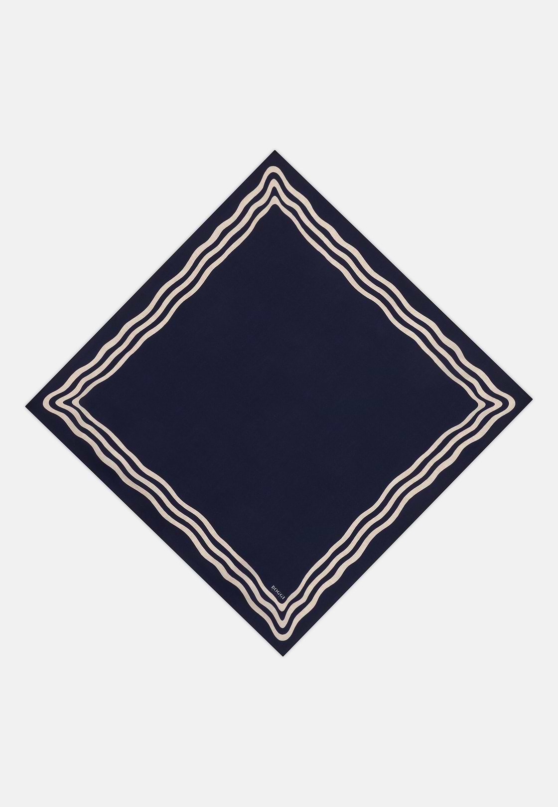 Bandana Keretes Minta Selyem, Navy blue, hi-res, 1