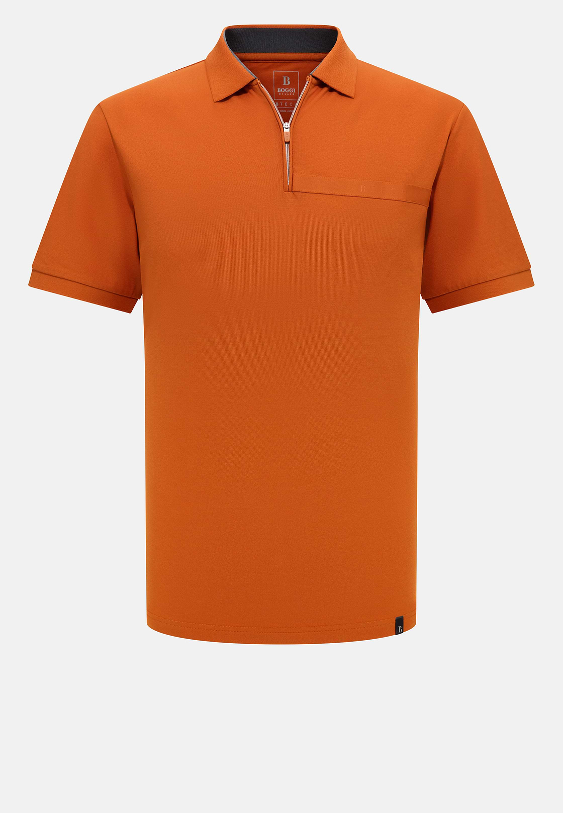 Polo In Piquè Cool Jade-Fresh, Arancione, hi-res