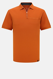 Polo In Piquè Cool Jade-Fresh, Arancione, hi-res