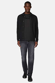 Vaquero De Denim Elástico Negro, Negro, hi-res