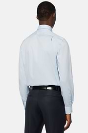 Stretch P.Point Napoli Collar Shirt Regular Fit, Light blue, hi-res