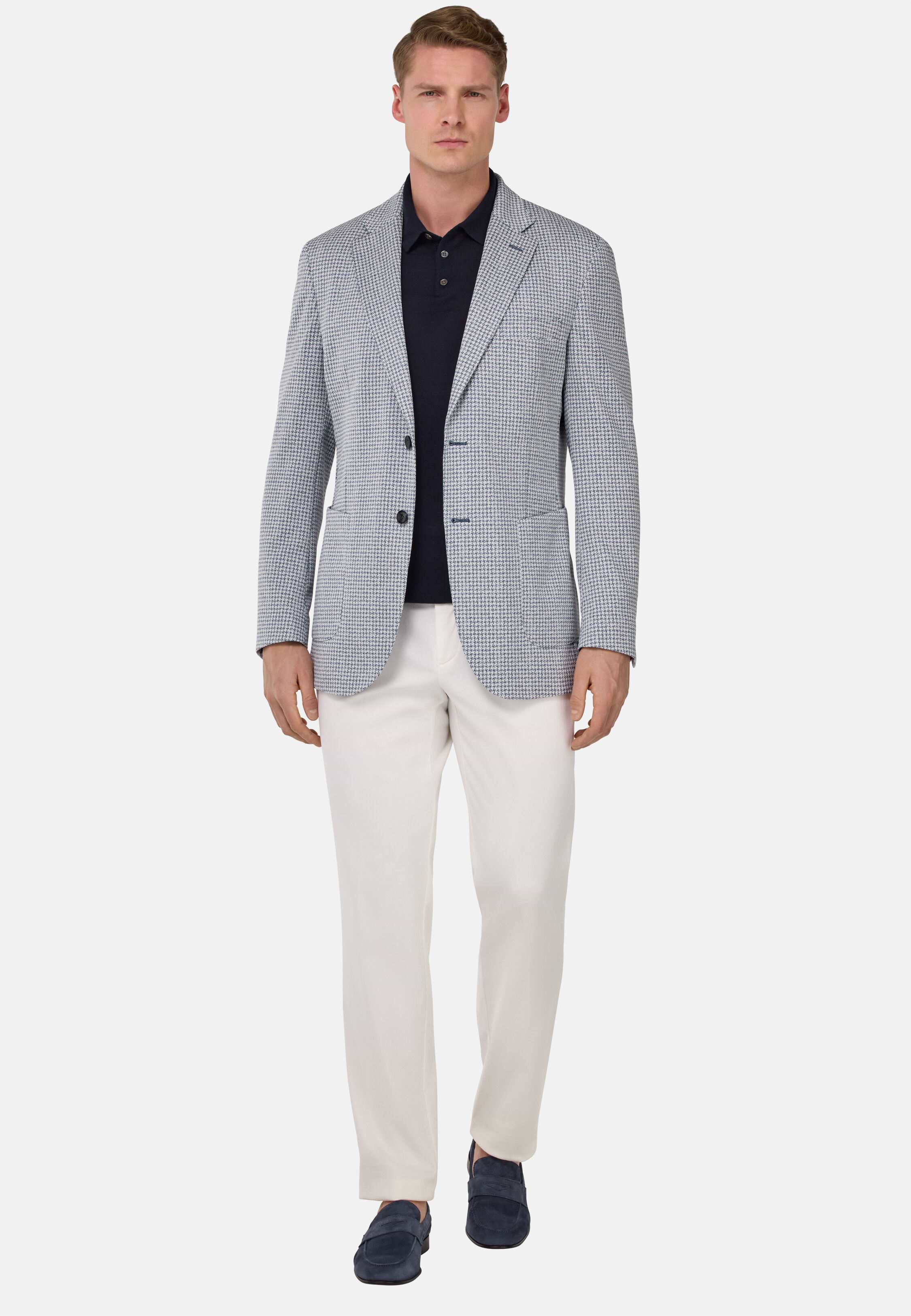 B Jersey Houndstooth Jacket | Boggi B Jersey Houndstooth Jacket | Boggi