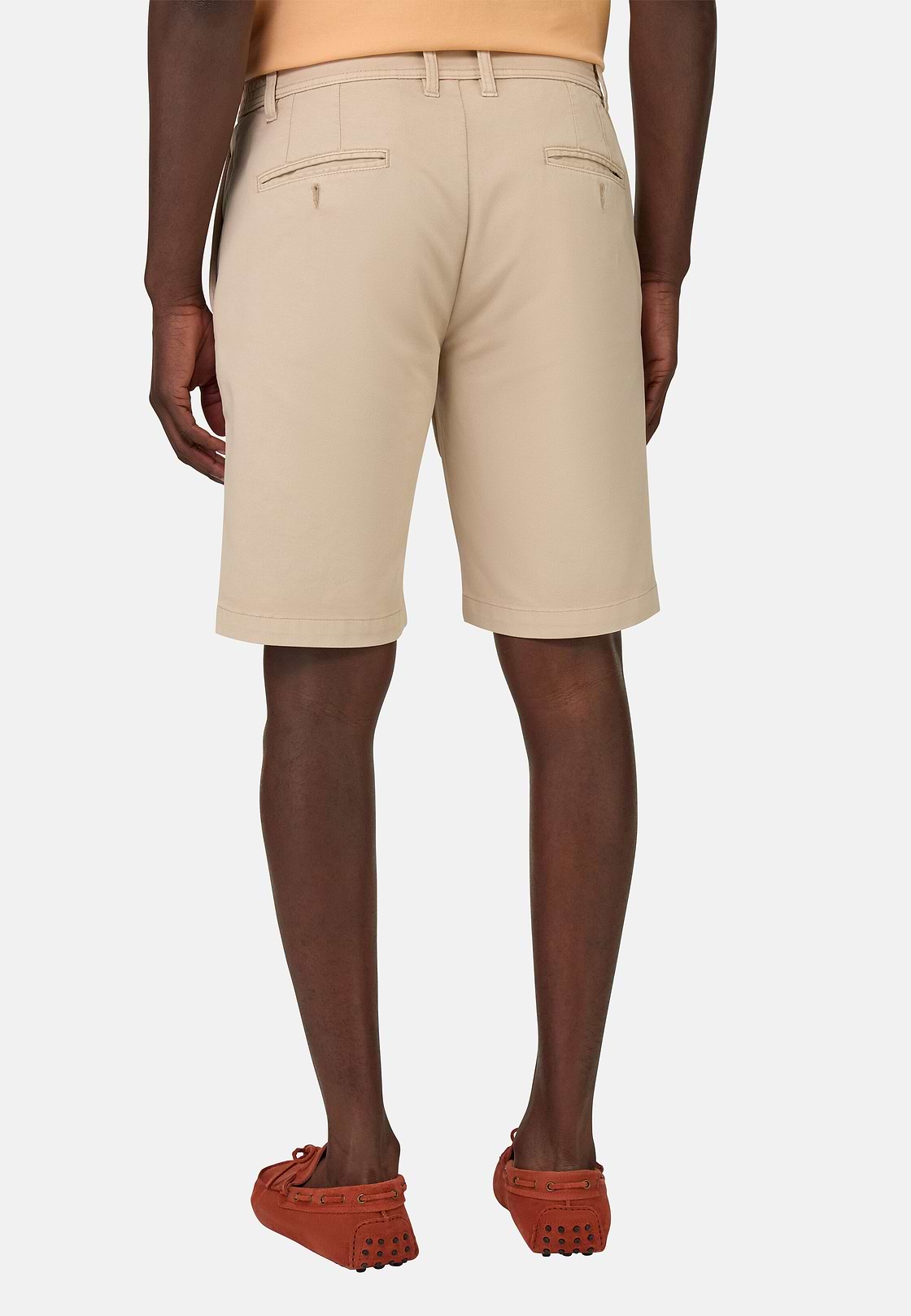 Bermudas in Stretch Cotton, Sand, hi-res
