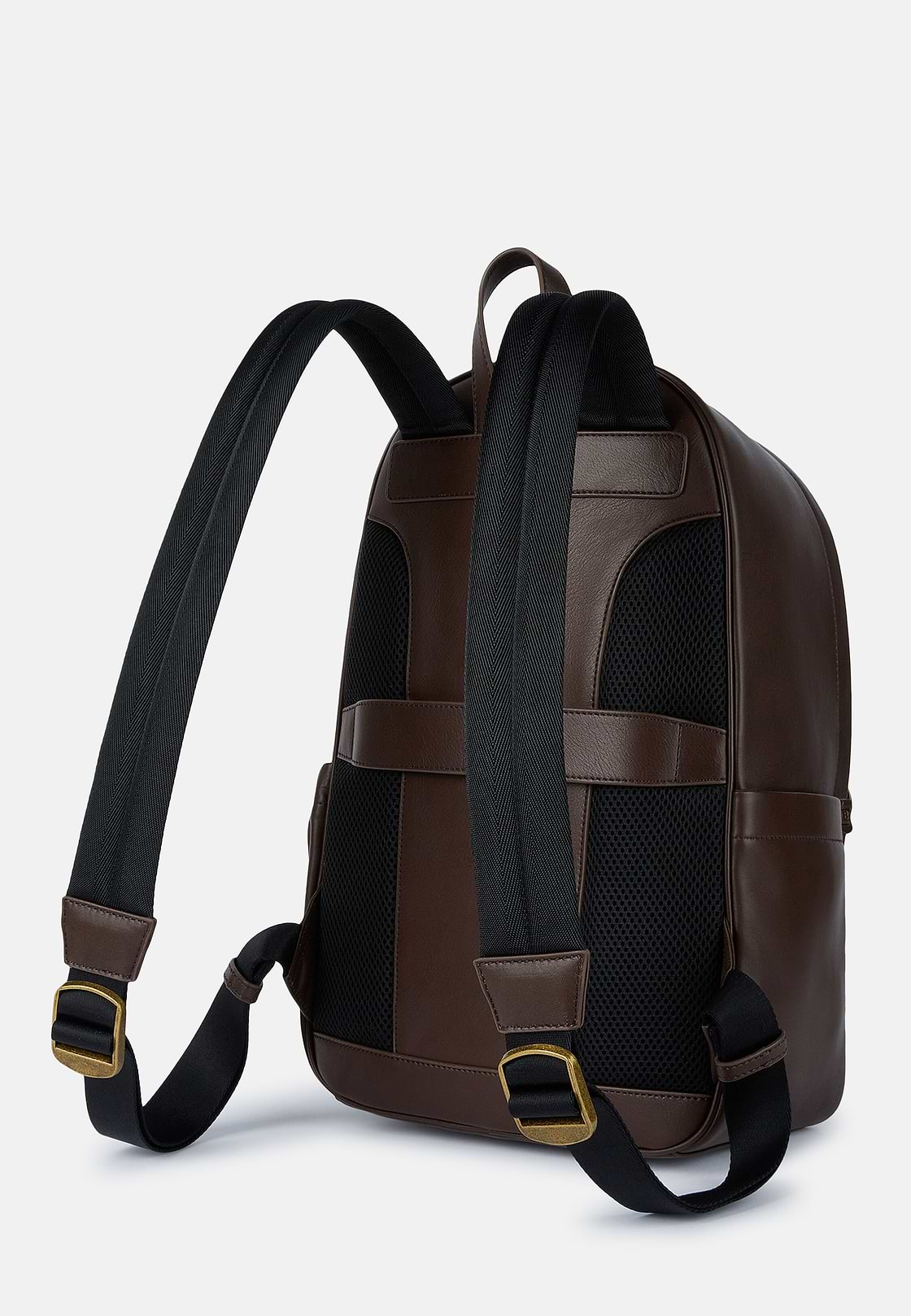 Backpack in Suede Leather, Brown, hi-res