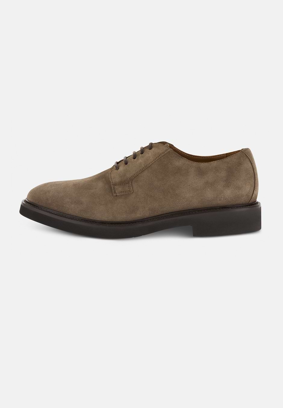 Derby in Pelle Scamosciata, Taupe, hi-res