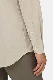Regular Fit Cotton Jersey Polo Shirt, Sand, thumb, 4