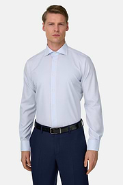Camicia A Righe In Cotone Regular Fit, Azzurro, thumb, 1