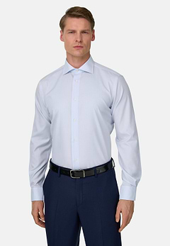 Camicia A Righe In Cotone Regular Fit