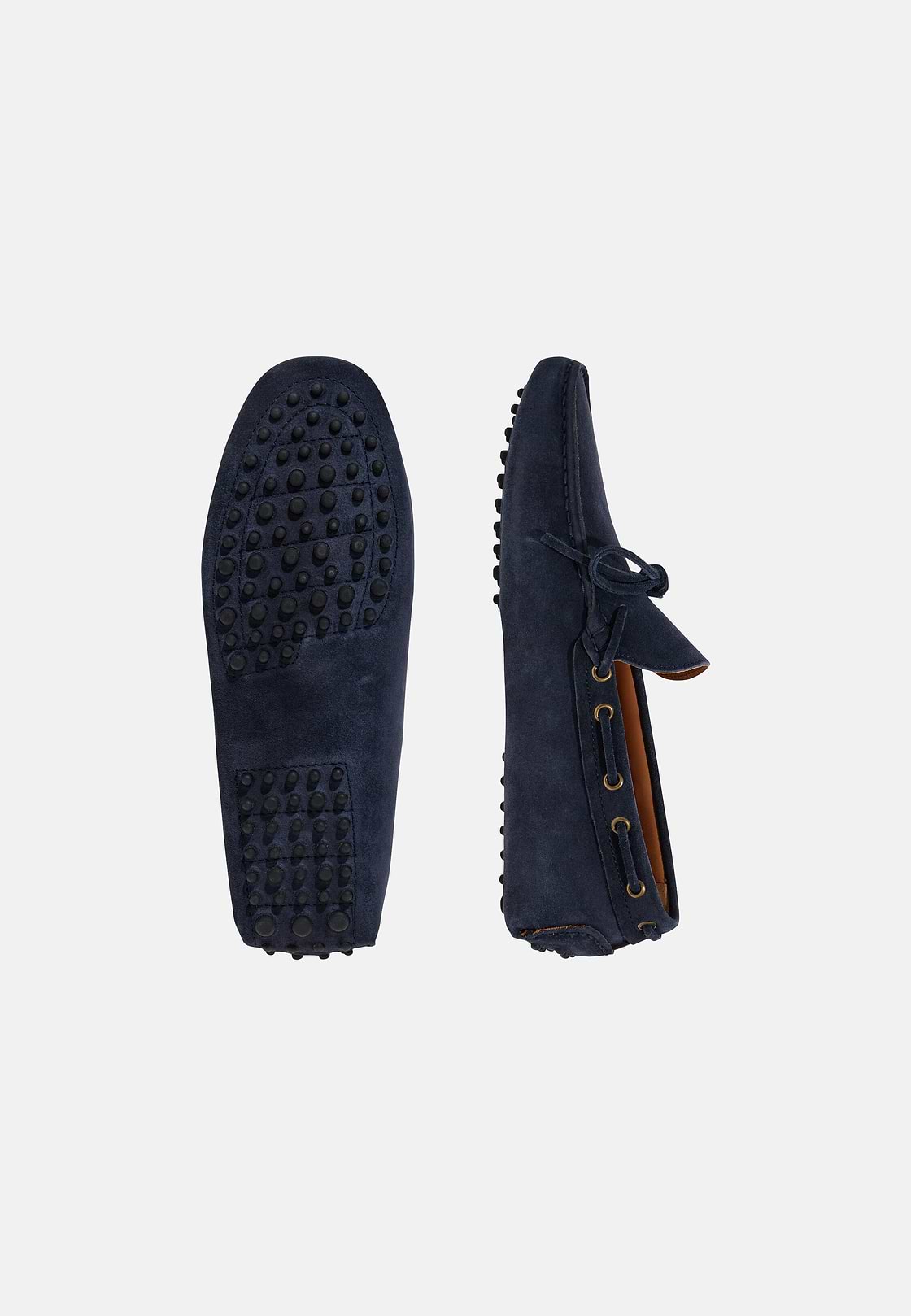 Wind Loafers in Suede Leather, Navy blue, hi-res