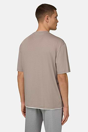 T-Shirt aus Pima-Baumwolle, Taupe, thumb, 3