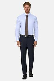 Overhemd in Katoen Dobby Slim Fit, Light Blue, thumb, 2