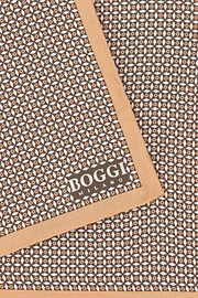 Geometric Silk Pocket Square, Orange, thumb, 3