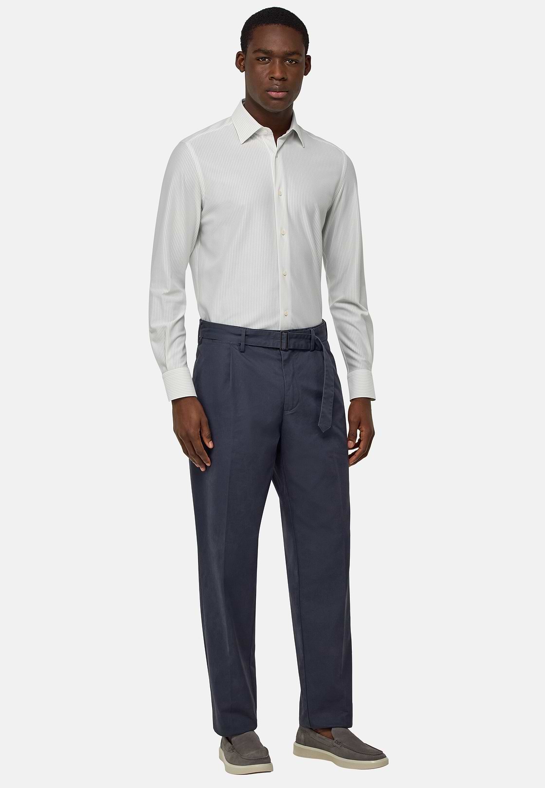 Cotton Trousers, Charcoal, hi-res