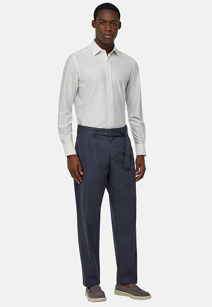 Cotton Trousers, Charcoal, hi-res