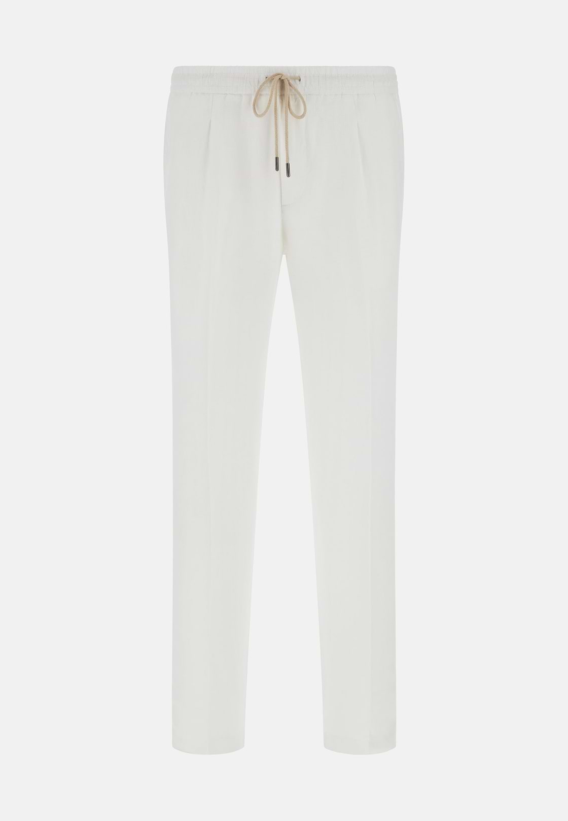 City Linen Trousers, White, hi-res