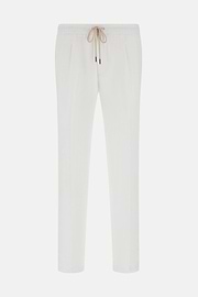 City Linen Trousers, White, hi-res