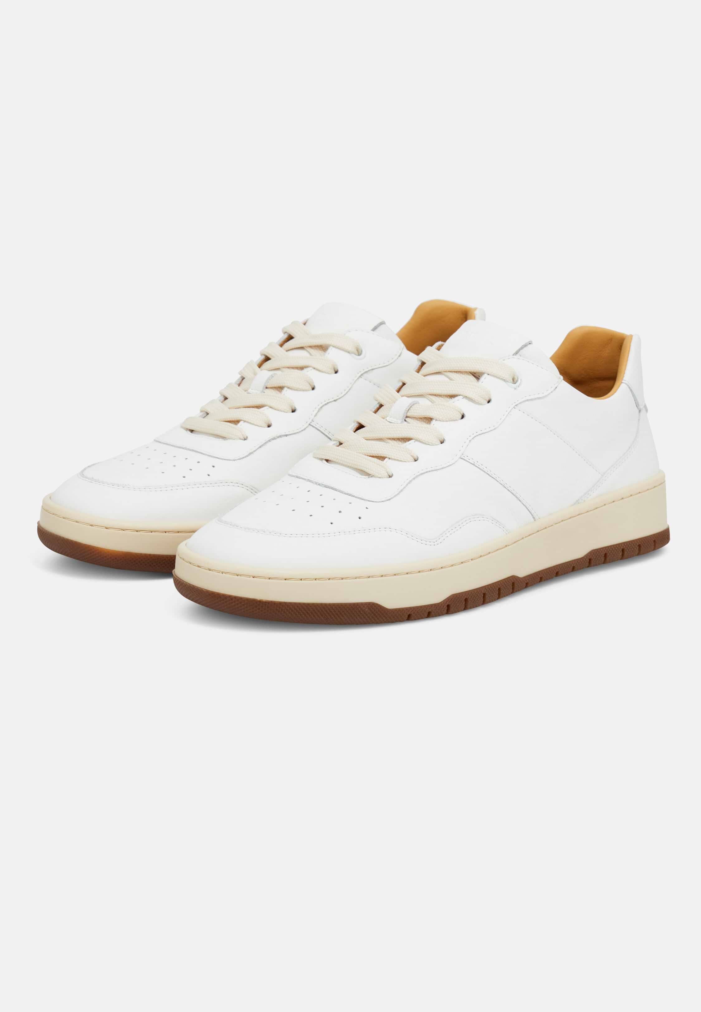 TumbledLeatherTrainers. shoes - Image 4