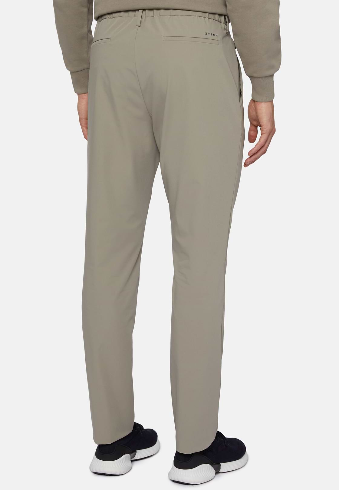 Pantalon En Nylon Extensible B Tech, Taupe, hi-res