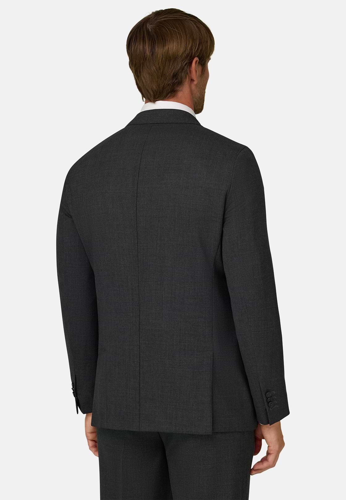 Jacket In Pure Wool Travel, Grey, hi-res, 4
