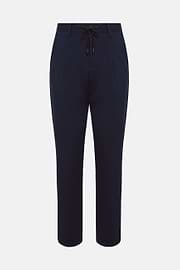 B-Tech Stretch Nylon Trousers, Navy blue, hi-res