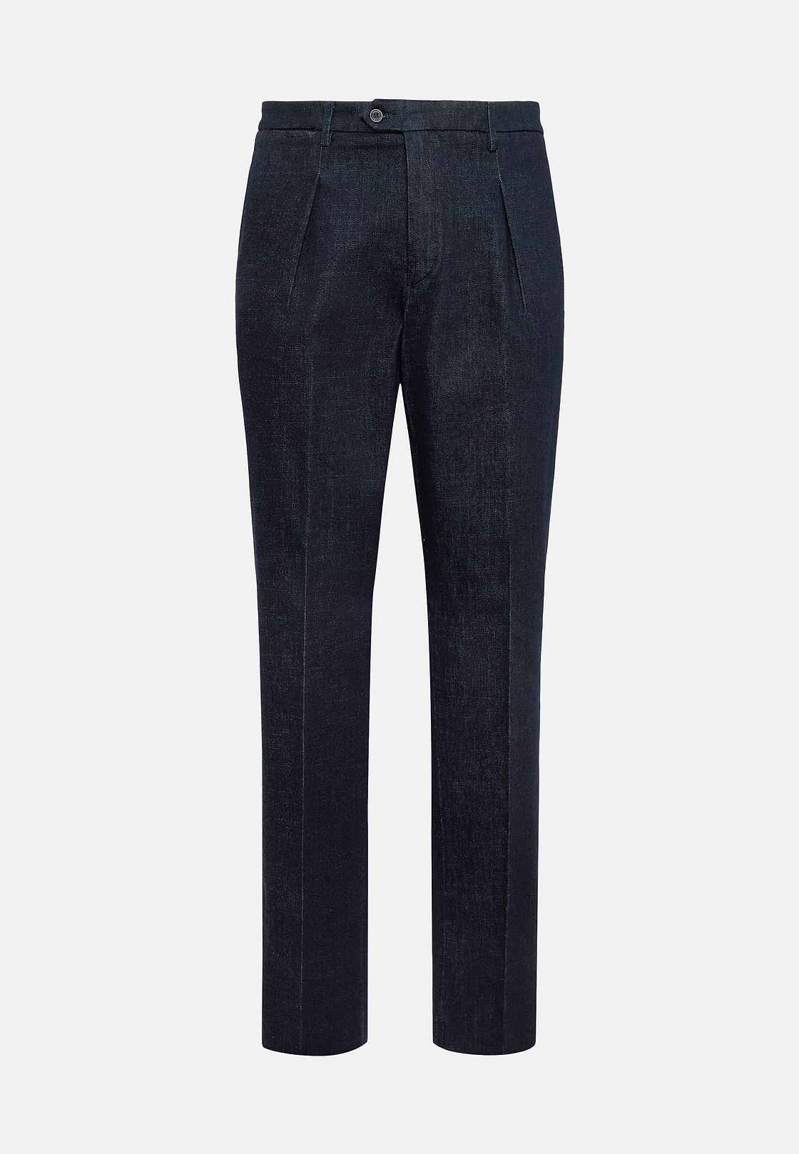 Pantalón De Denim Elástico, Azul Oscuro, hi-res