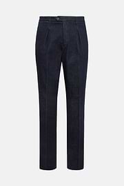 Pantalón De Denim Elástico, Azul Oscuro, hi-res
