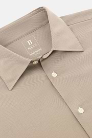 Polo Camicia In Jersey Giapponese Regular Fit, Marrone, thumb, 5