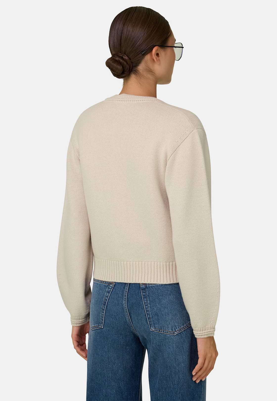 Vest van Wol Cashmere, Sand, hi-res, 4