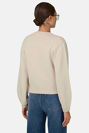 Vest van Wol Cashmere, Sand, thumb, 4